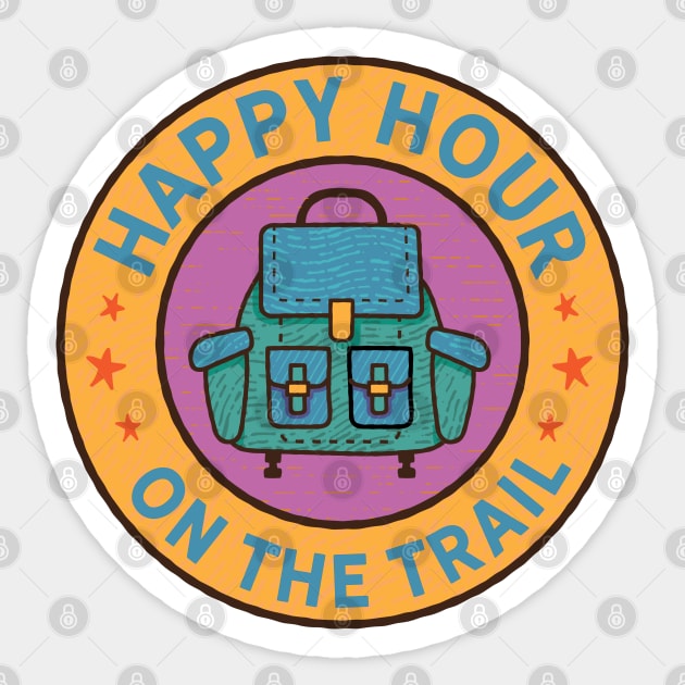 Happy Hour on the Trail Sticker by Camp Happy Hour